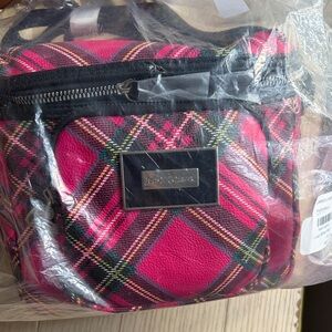 Betsey Johnson Vibrant Plaid Cargo Lunch Tote